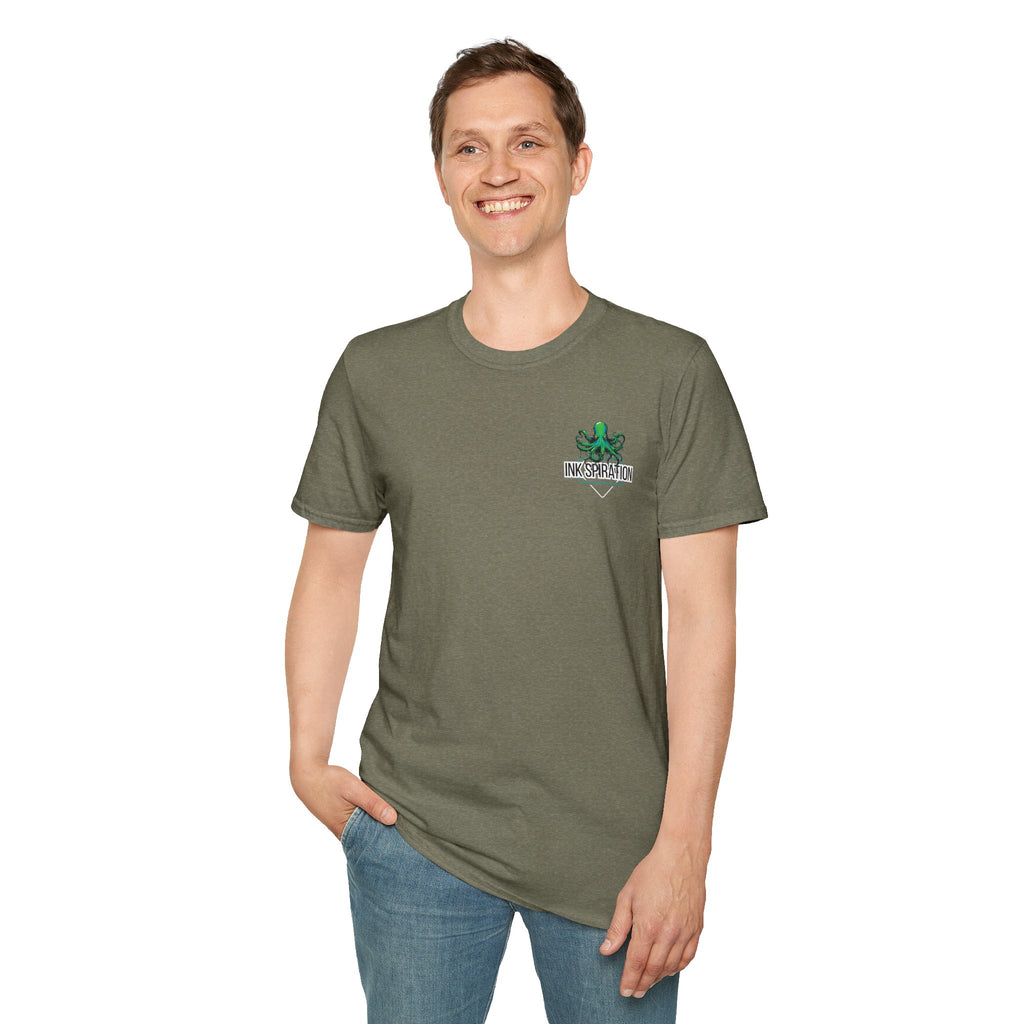 Inkspiration T-Shirt — Small Chest Logo, Artist & Tattoo Lover Tee