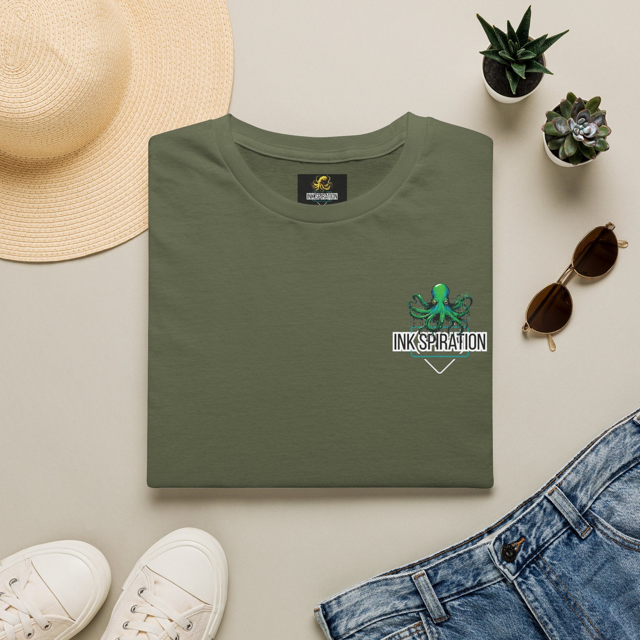 Inkspiration T-Shirt — Small Chest Logo, Artist & Tattoo Lover Tee