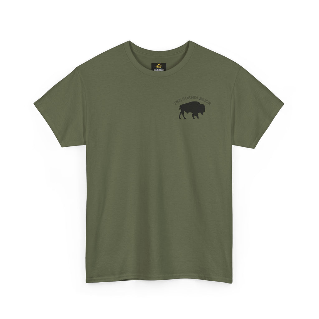 Roamin' Bison Graphic Tee — Vintage Western Bison Shirt