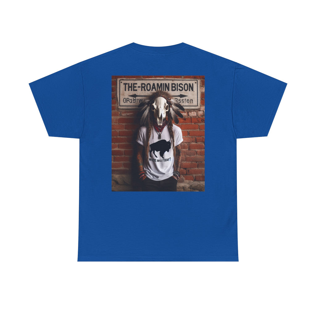 Roamin' Bison Graphic Tee — Vintage Western Bison Shirt