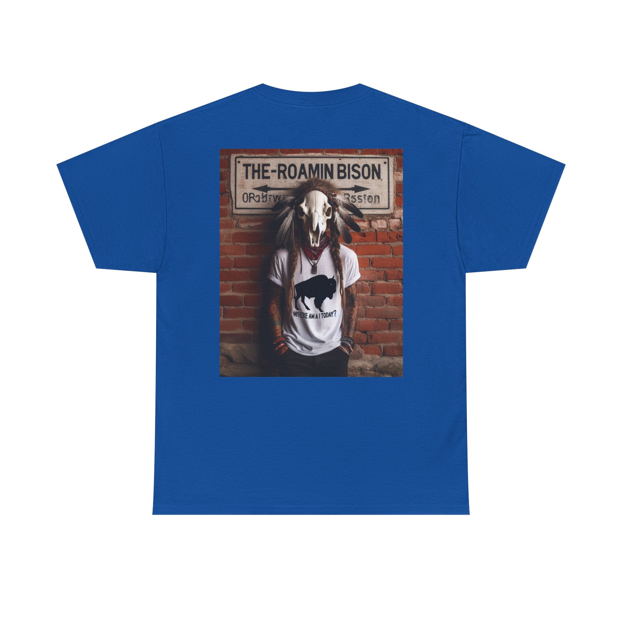Roamin' Bison Graphic Tee — Vintage Western Bison Shirt