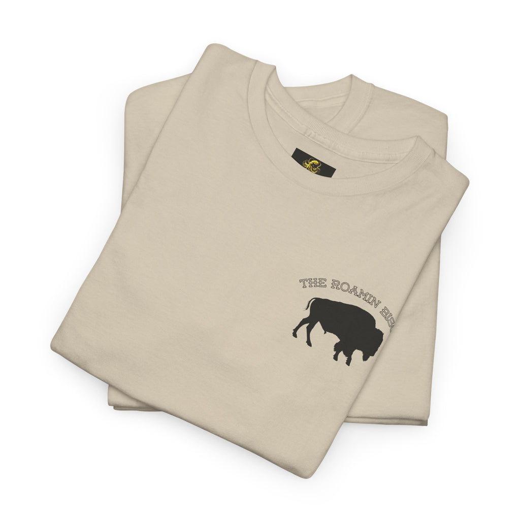 Roamin' Bison Graphic Tee — Vintage Western Bison Shirt