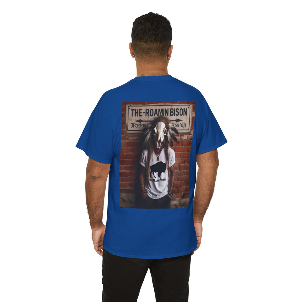 Roamin' Bison Graphic Tee — Vintage Western Bison Shirt