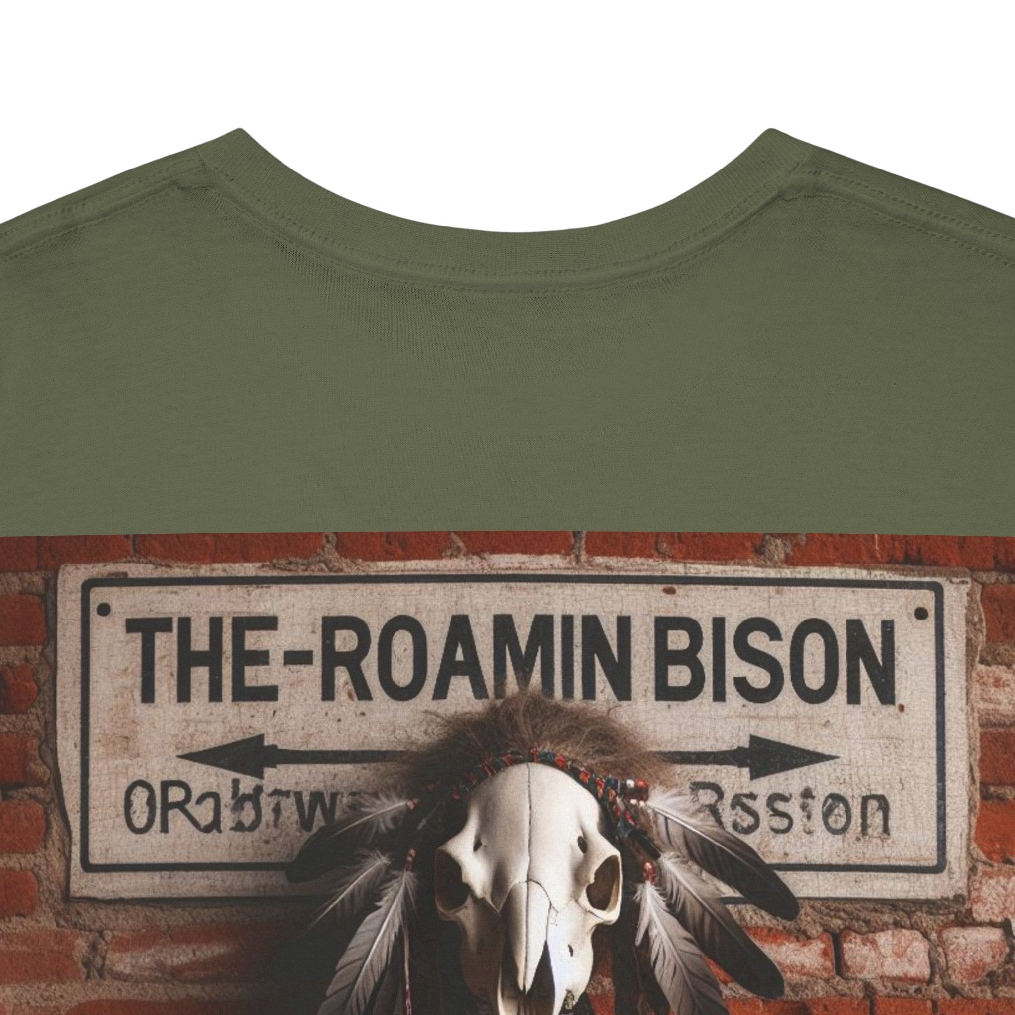 Roamin' Bison Graphic Tee — Vintage Western Bison Shirt