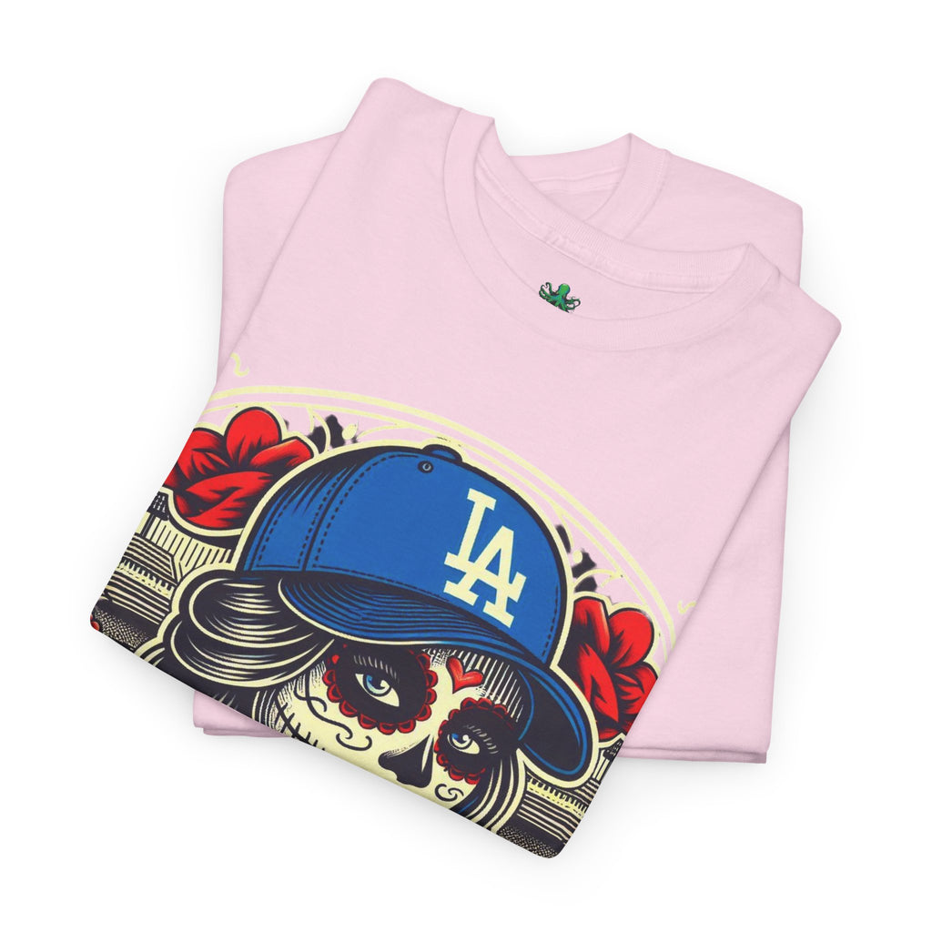 La Reina de L.A.- I Love L.A. Day of the Dead Baseball Shirt