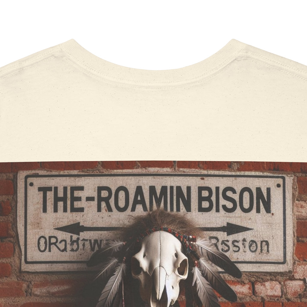 Roamin' Bison Graphic Tee — Vintage Western Bison Shirt