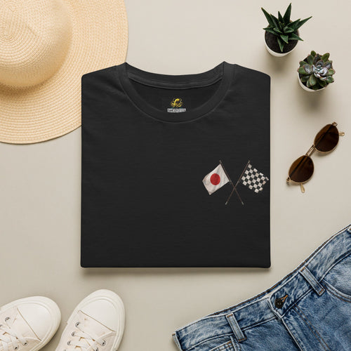 Racing Flags T-Shirt — Japan & Checkered Flag Motorsports Tee