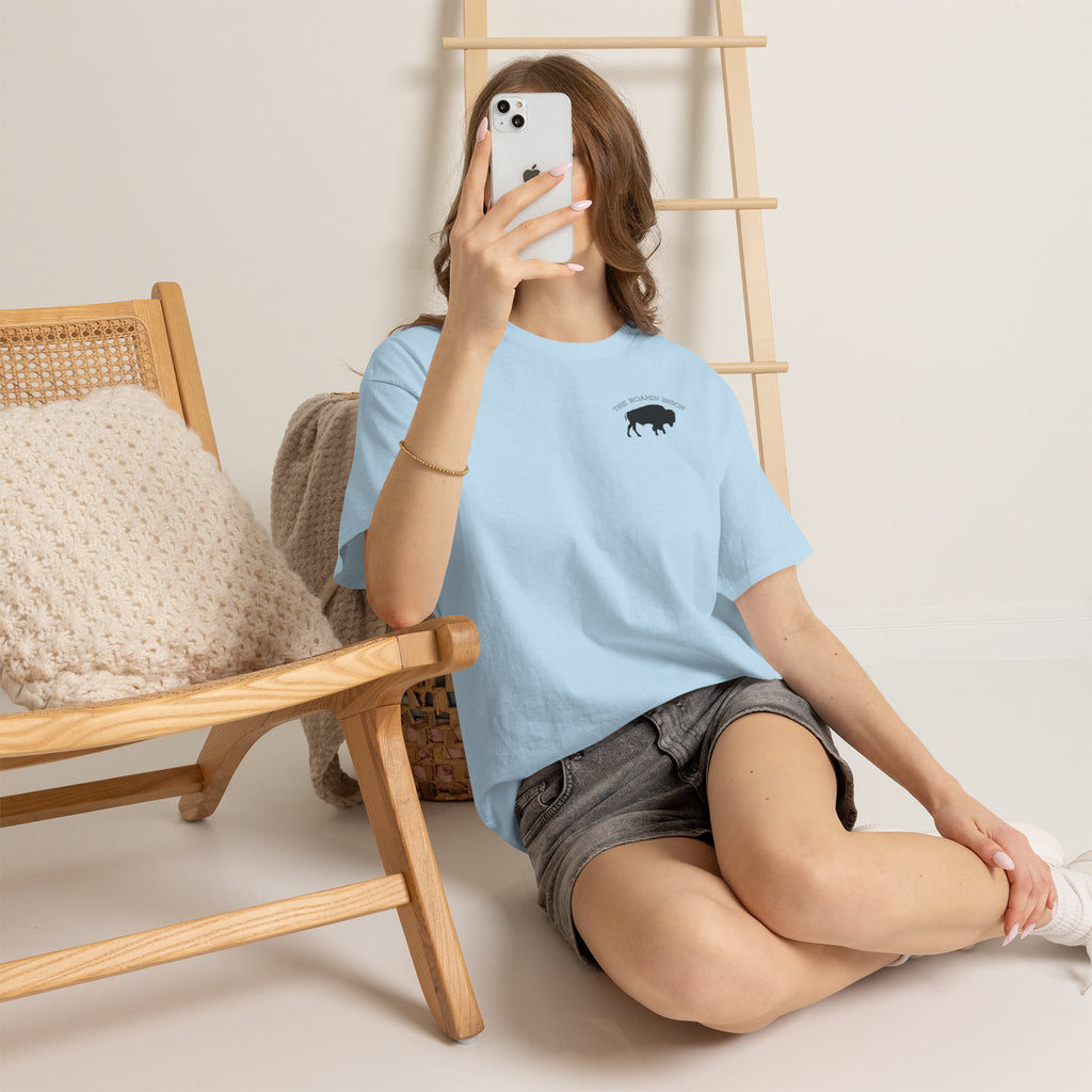 Roamin' Bison Graphic Tee — Vintage Western Bison Shirt