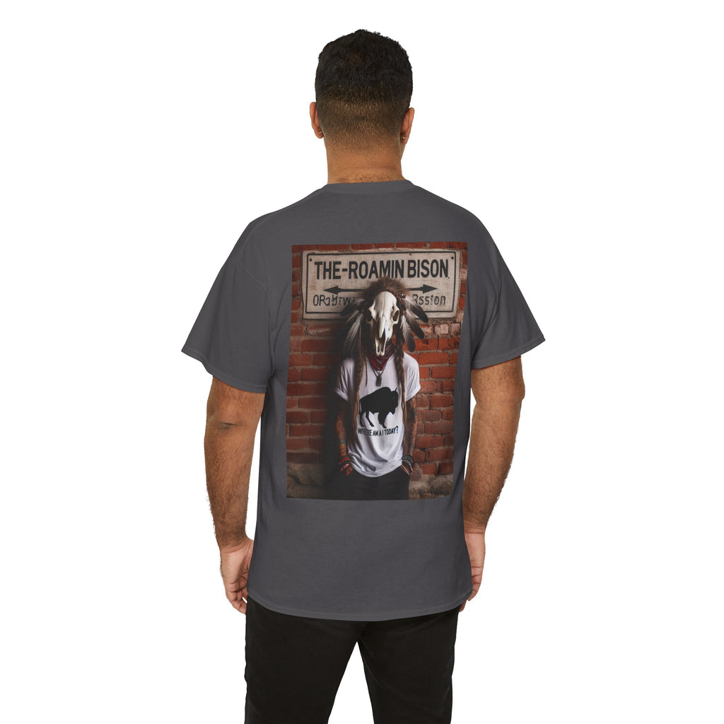 Roamin' Bison Graphic Tee — Vintage Western Bison Shirt