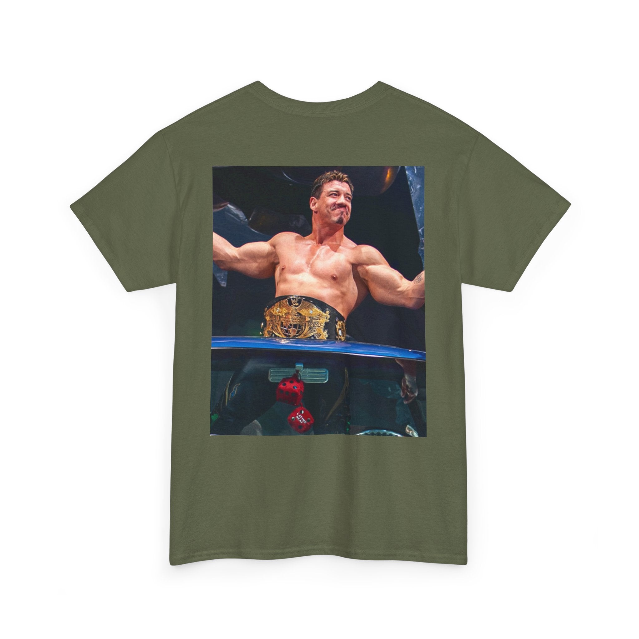 Latino Heat Championship Tee — Vintage Wrestler Photo Graphic T-Shirt