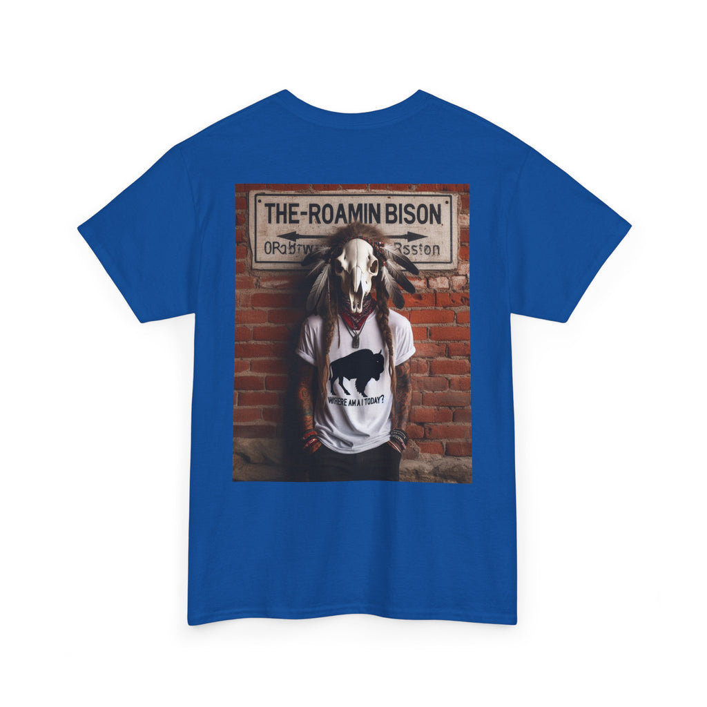 Roamin' Bison Graphic Tee — Vintage Western Bison Shirt