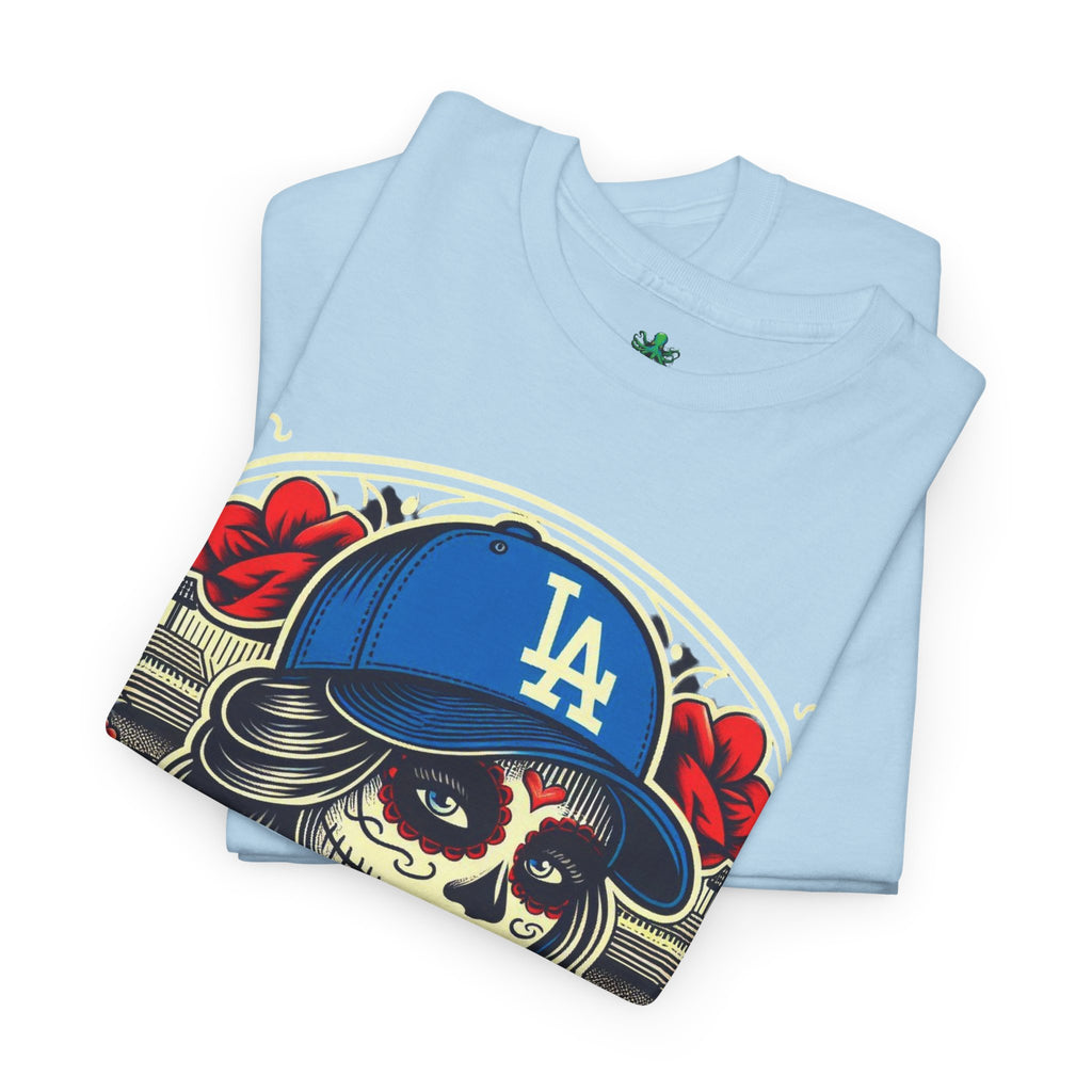 La Reina de L.A.- I Love L.A. Day of the Dead Baseball Shirt