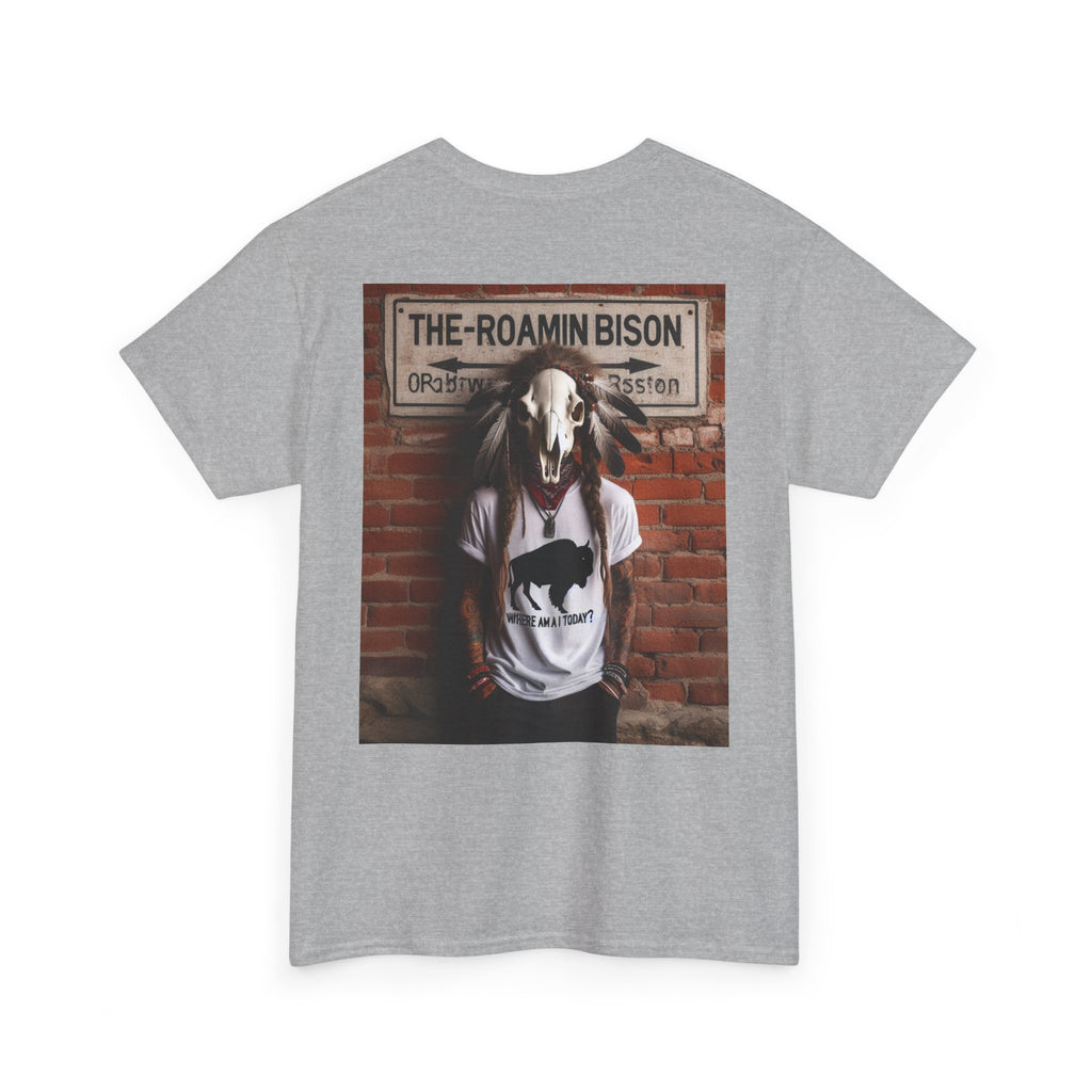 Roamin' Bison Graphic Tee — Vintage Western Bison Shirt