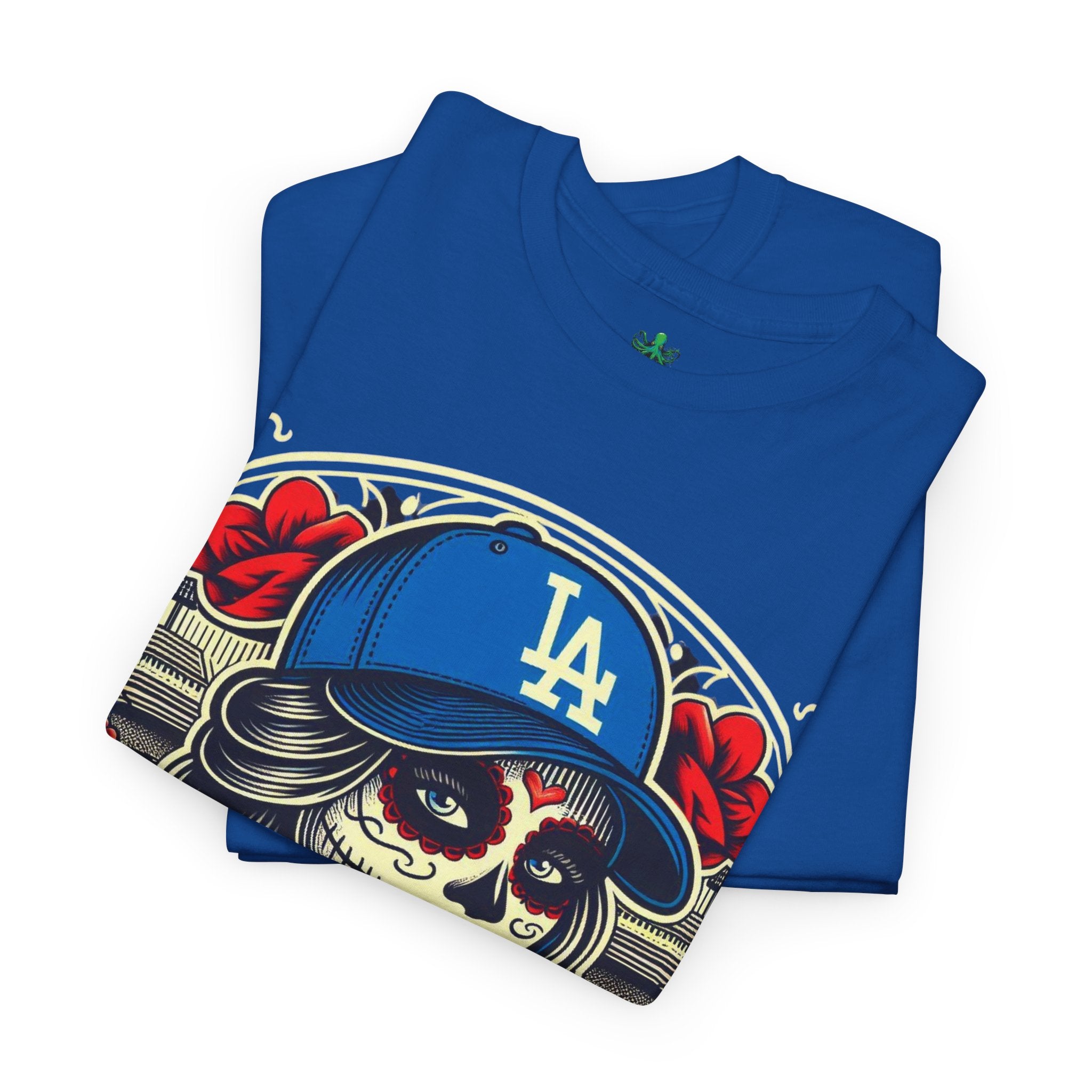 La Reina de L.A.- I Love L.A. Day of the Dead Baseball Shirt