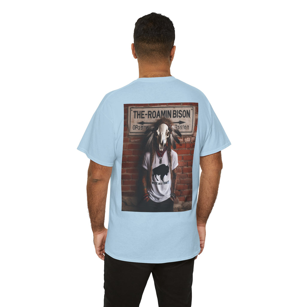 Roamin' Bison Graphic Tee — Vintage Western Bison Shirt
