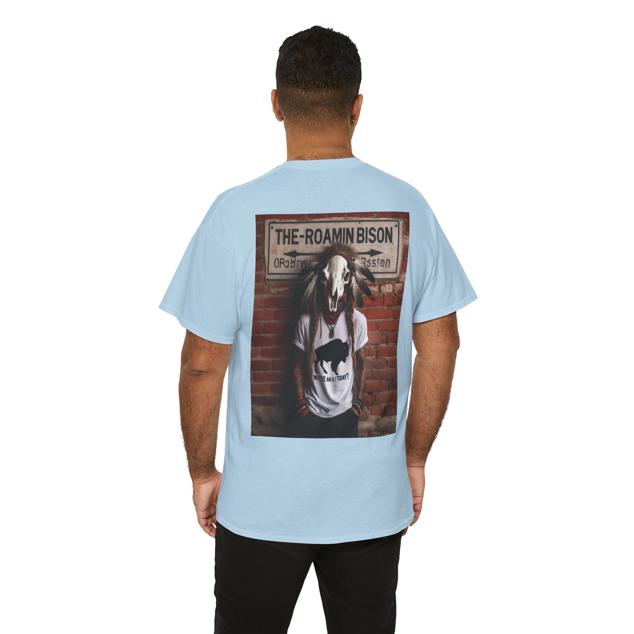 Roamin' Bison Graphic Tee — Vintage Western Bison Shirt
