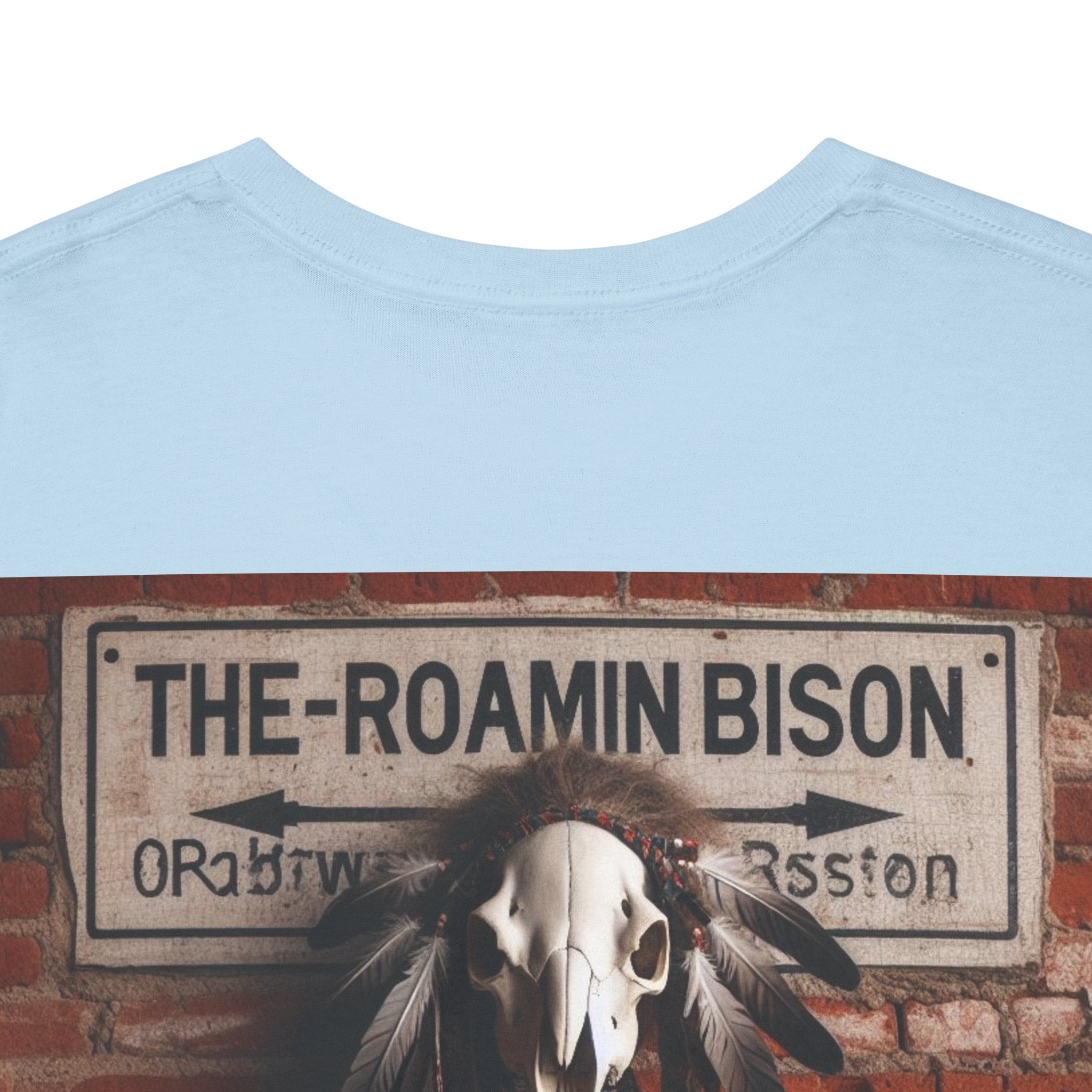 Roamin' Bison Graphic Tee — Vintage Western Bison Shirt