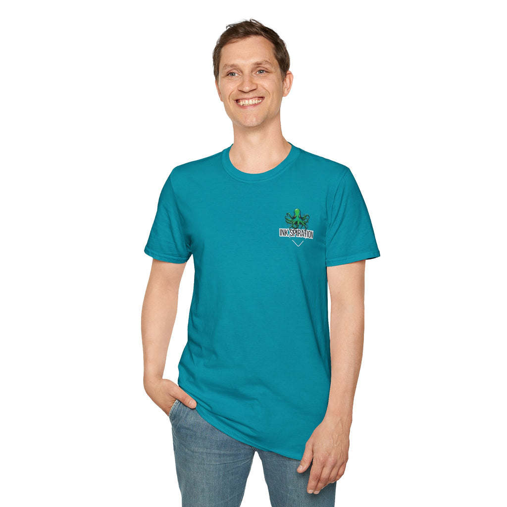 Inkspiration T-Shirt — Small Chest Logo, Artist & Tattoo Lover Tee