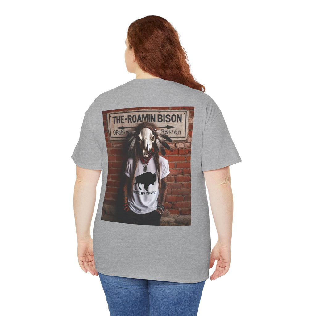 Roamin' Bison Graphic Tee — Vintage Western Bison Shirt