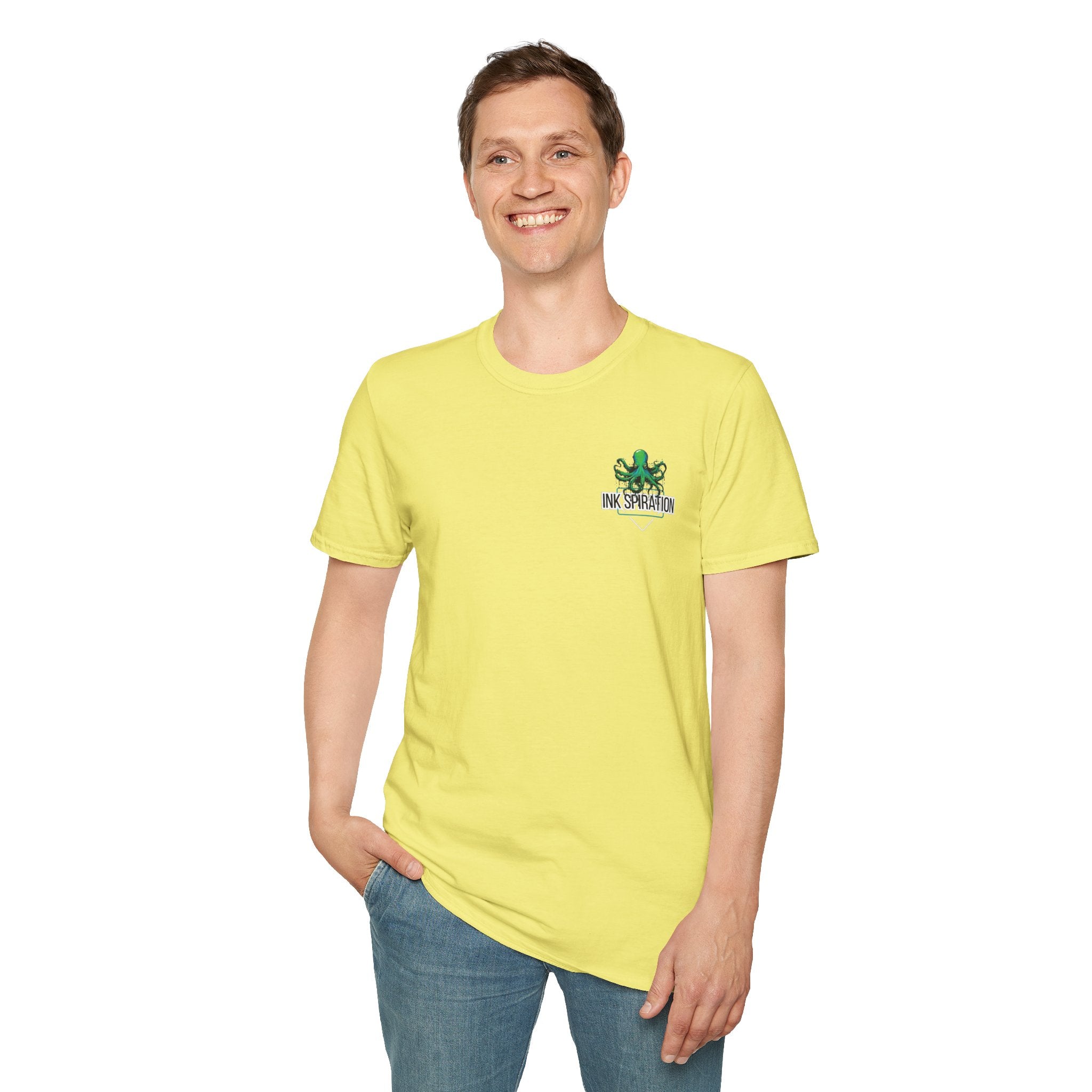 Inkspiration T-Shirt — Small Chest Logo, Artist & Tattoo Lover Tee