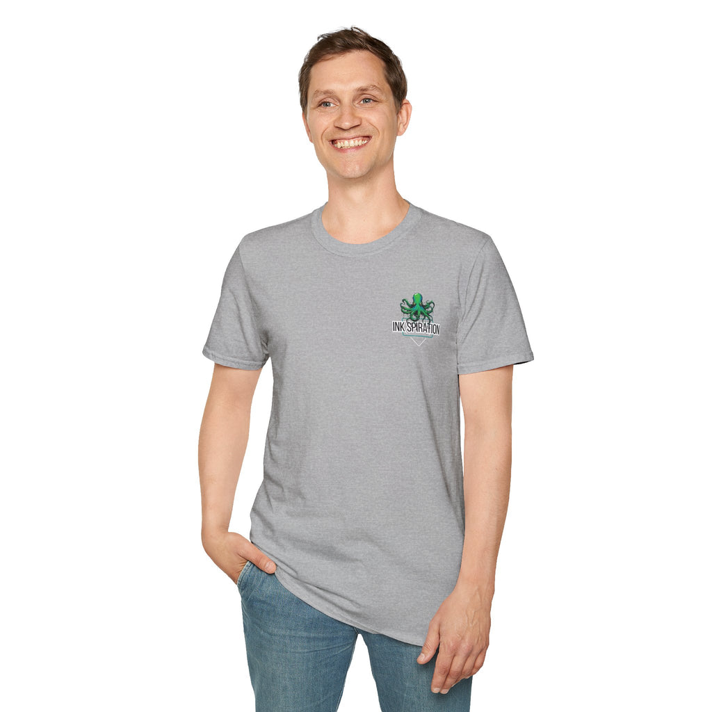 Inkspiration T-Shirt — Small Chest Logo, Artist & Tattoo Lover Tee