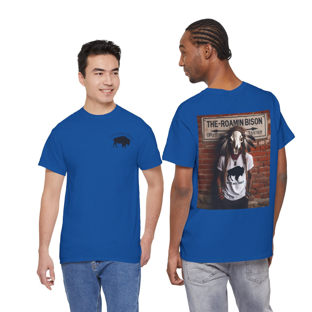 Roamin' Bison Graphic Tee — Vintage Western Bison Shirt