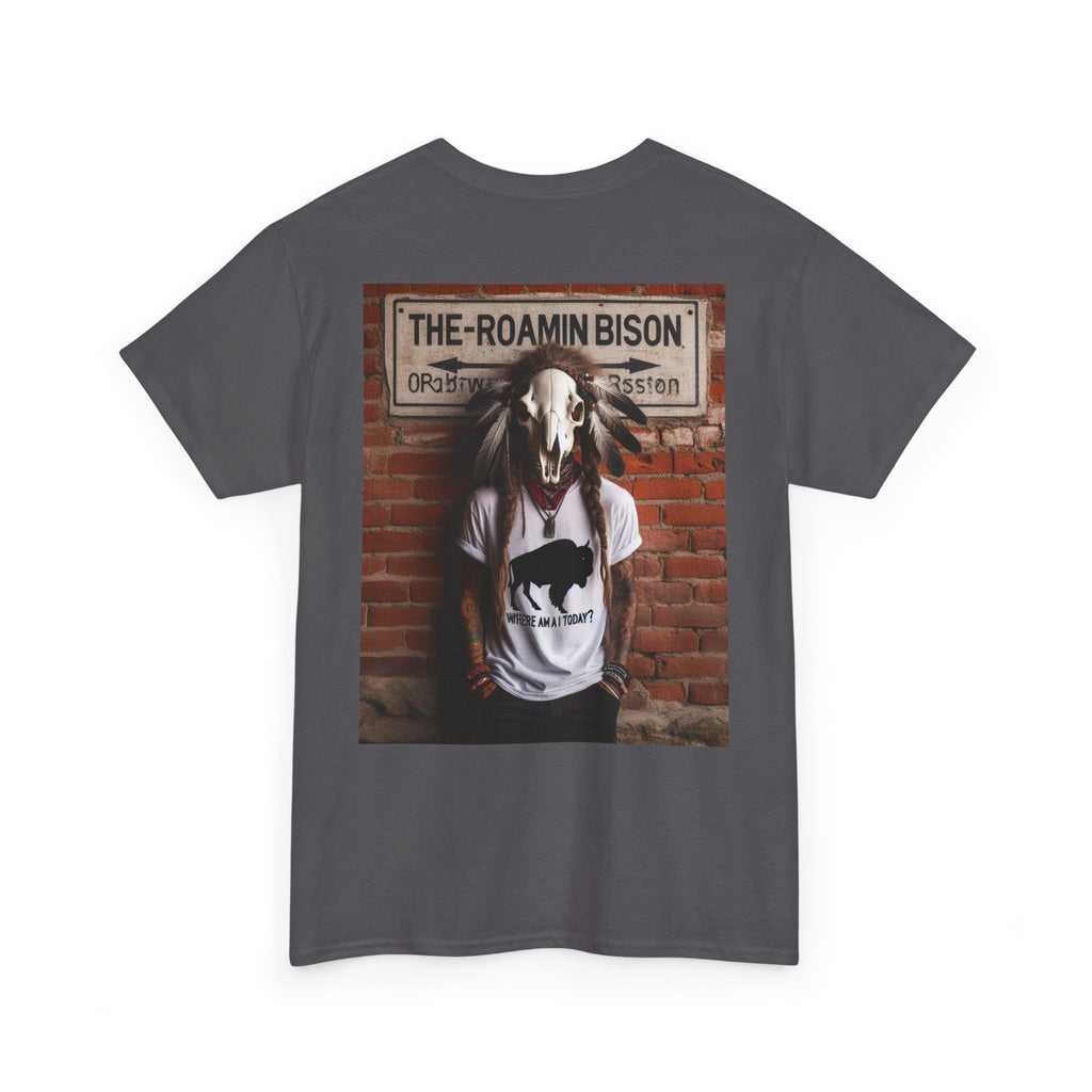 Roamin' Bison Graphic Tee — Vintage Western Bison Shirt