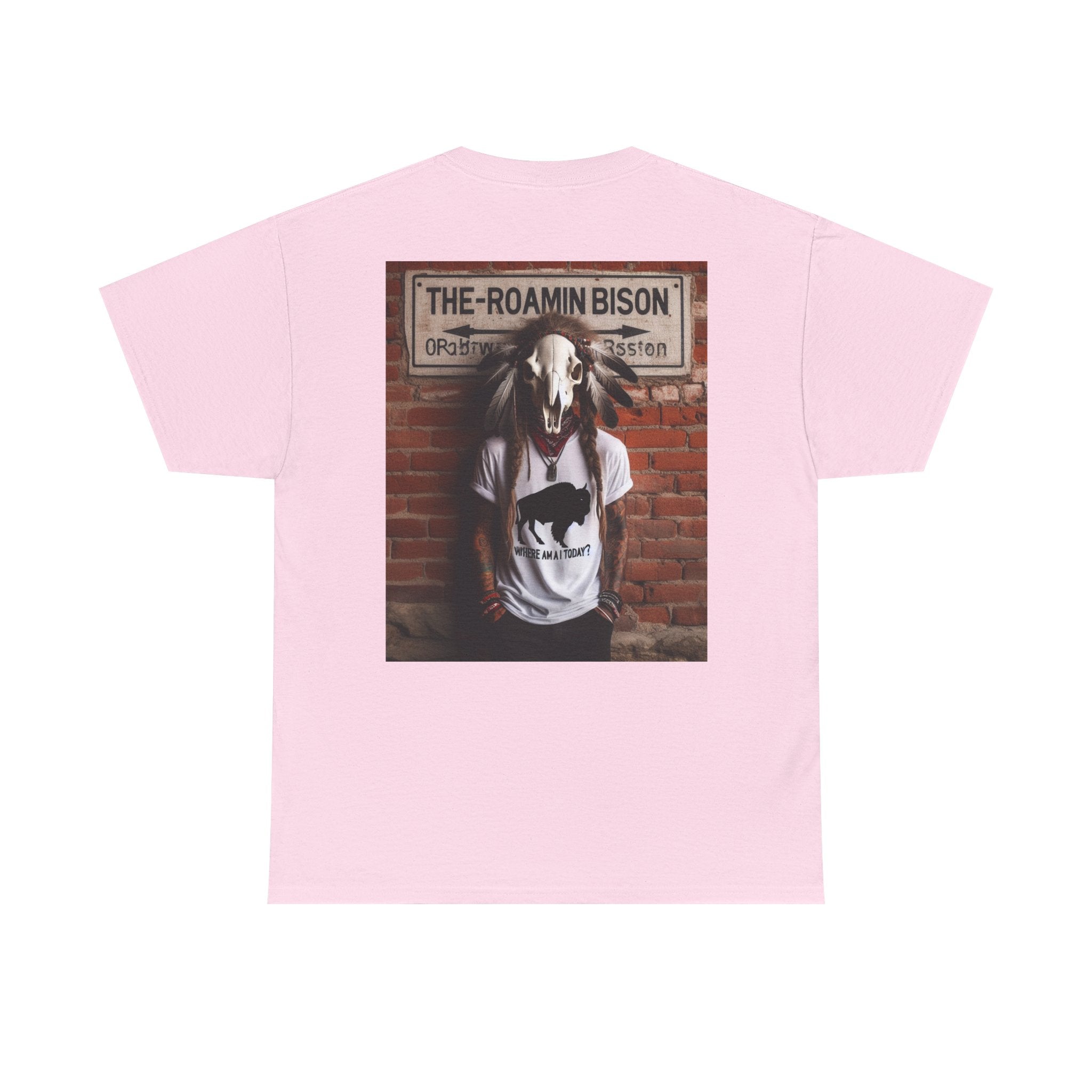 Roamin' Bison Graphic Tee — Vintage Western Bison Shirt