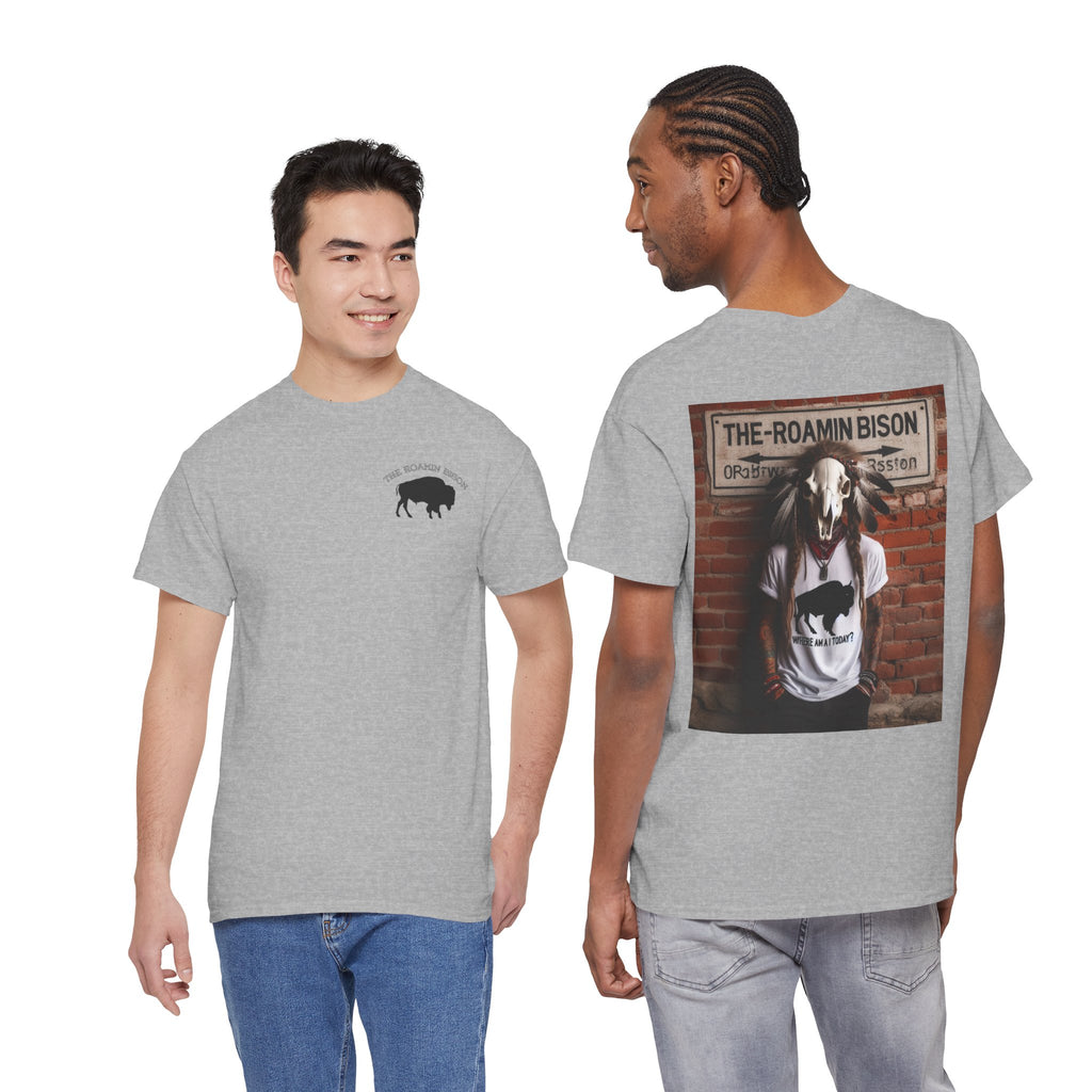 Roamin' Bison Graphic Tee — Vintage Western Bison Shirt