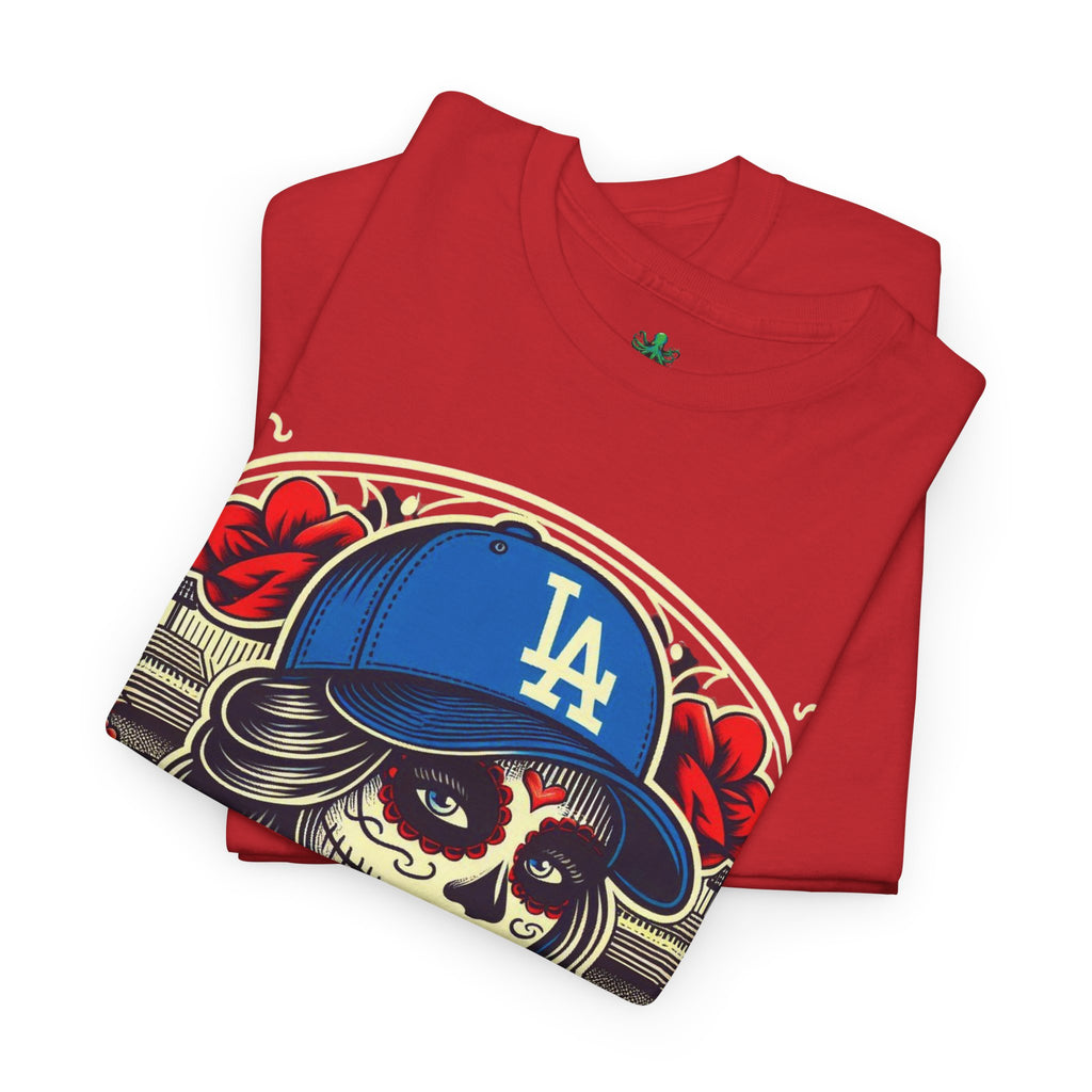 La Reina de L.A.- I Love L.A. Day of the Dead Baseball Shirt