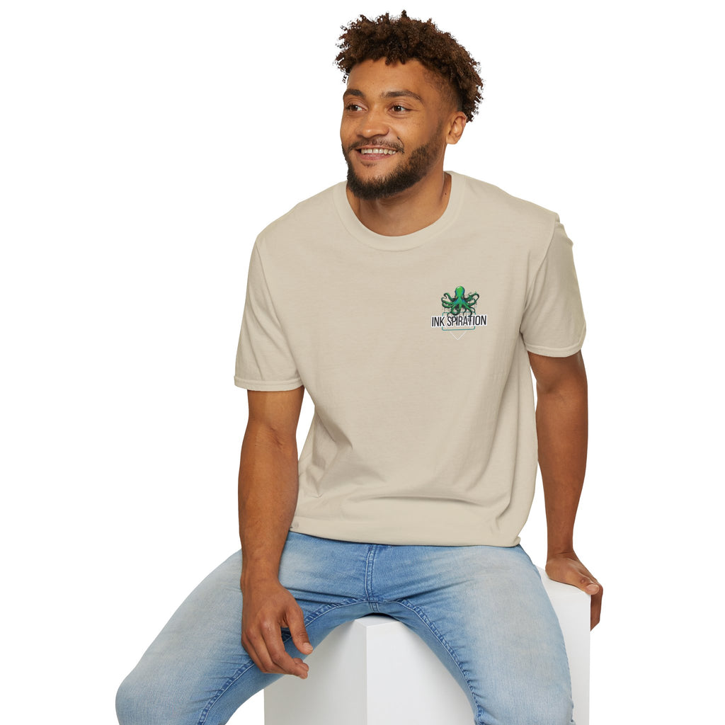 Inkspiration T-Shirt — Small Chest Logo, Artist & Tattoo Lover Tee