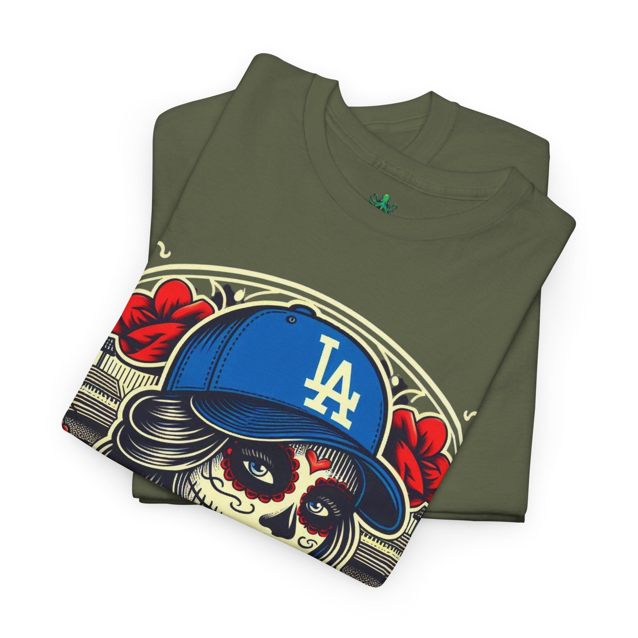 La Reina de L.A.- I Love L.A. Day of the Dead Baseball Shirt