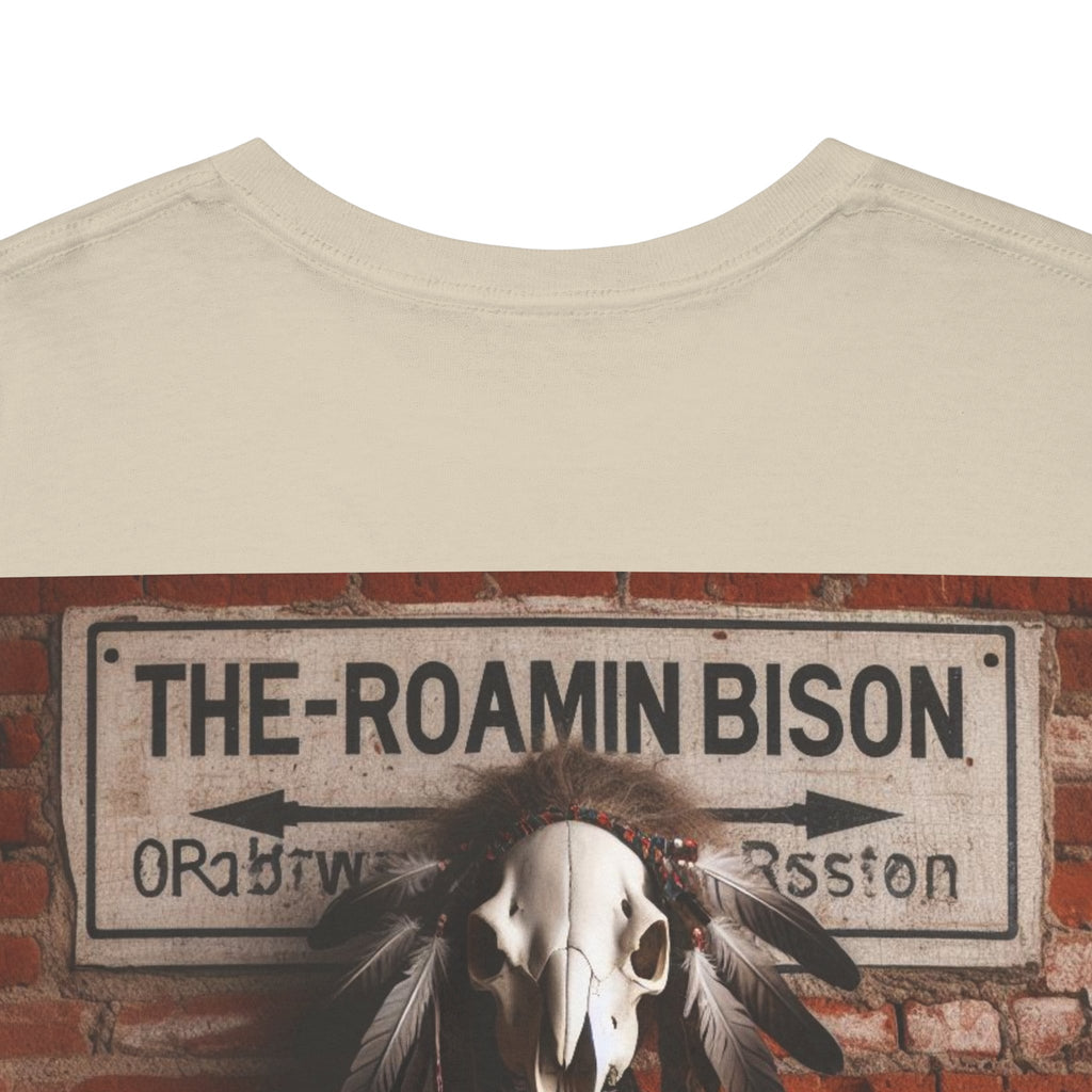Roamin' Bison Graphic Tee — Vintage Western Bison Shirt