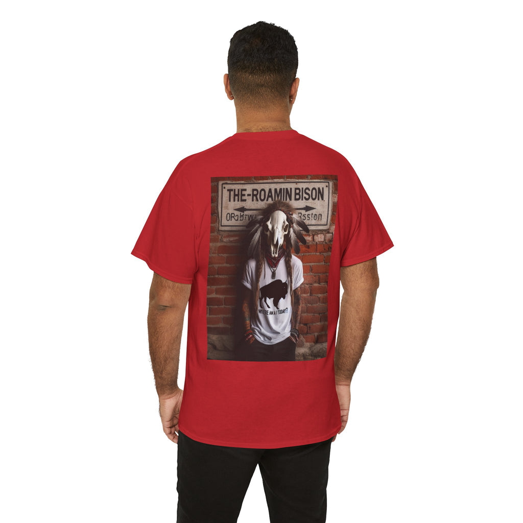 Roamin' Bison Graphic Tee — Vintage Western Bison Shirt