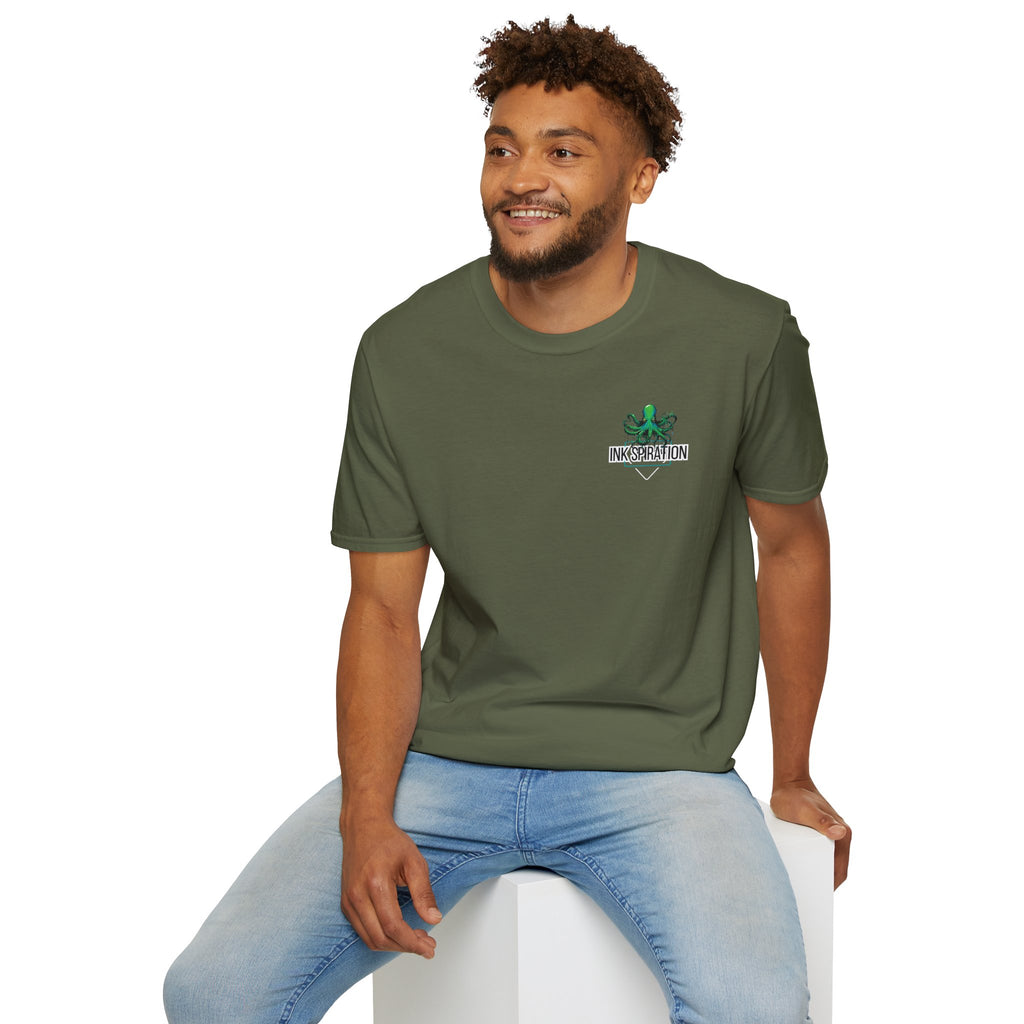 Inkspiration T-Shirt — Small Chest Logo, Artist & Tattoo Lover Tee