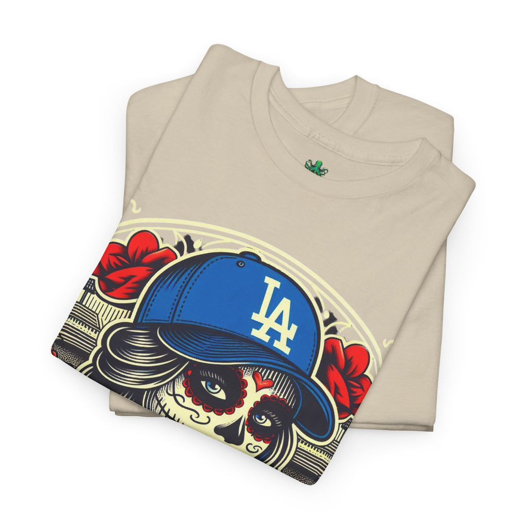 La Reina de L.A.- I Love L.A. Day of the Dead Baseball Shirt