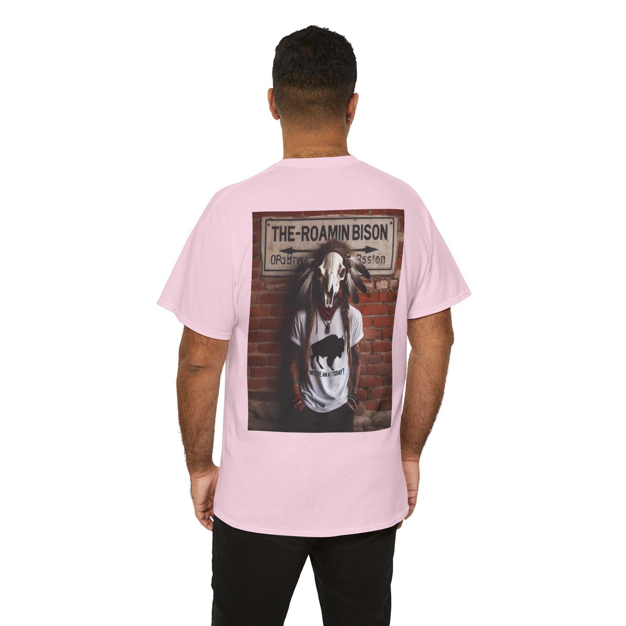 Roamin' Bison Graphic Tee — Vintage Western Bison Shirt