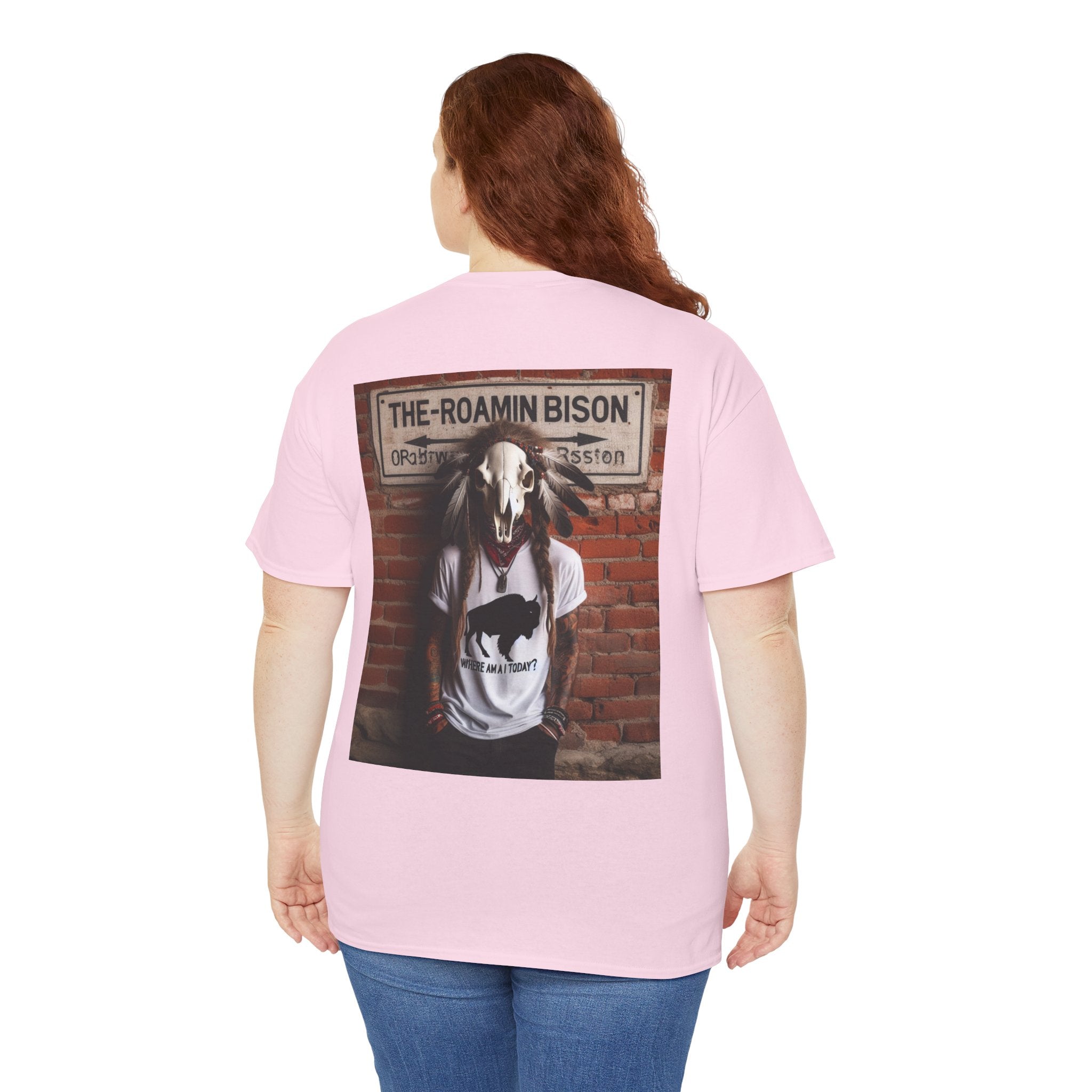 Roamin' Bison Graphic Tee — Vintage Western Bison Shirt