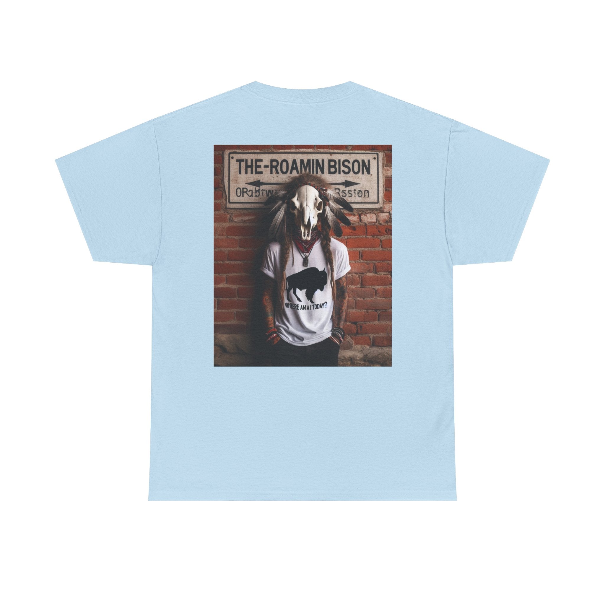 Roamin' Bison Graphic Tee — Vintage Western Bison Shirt