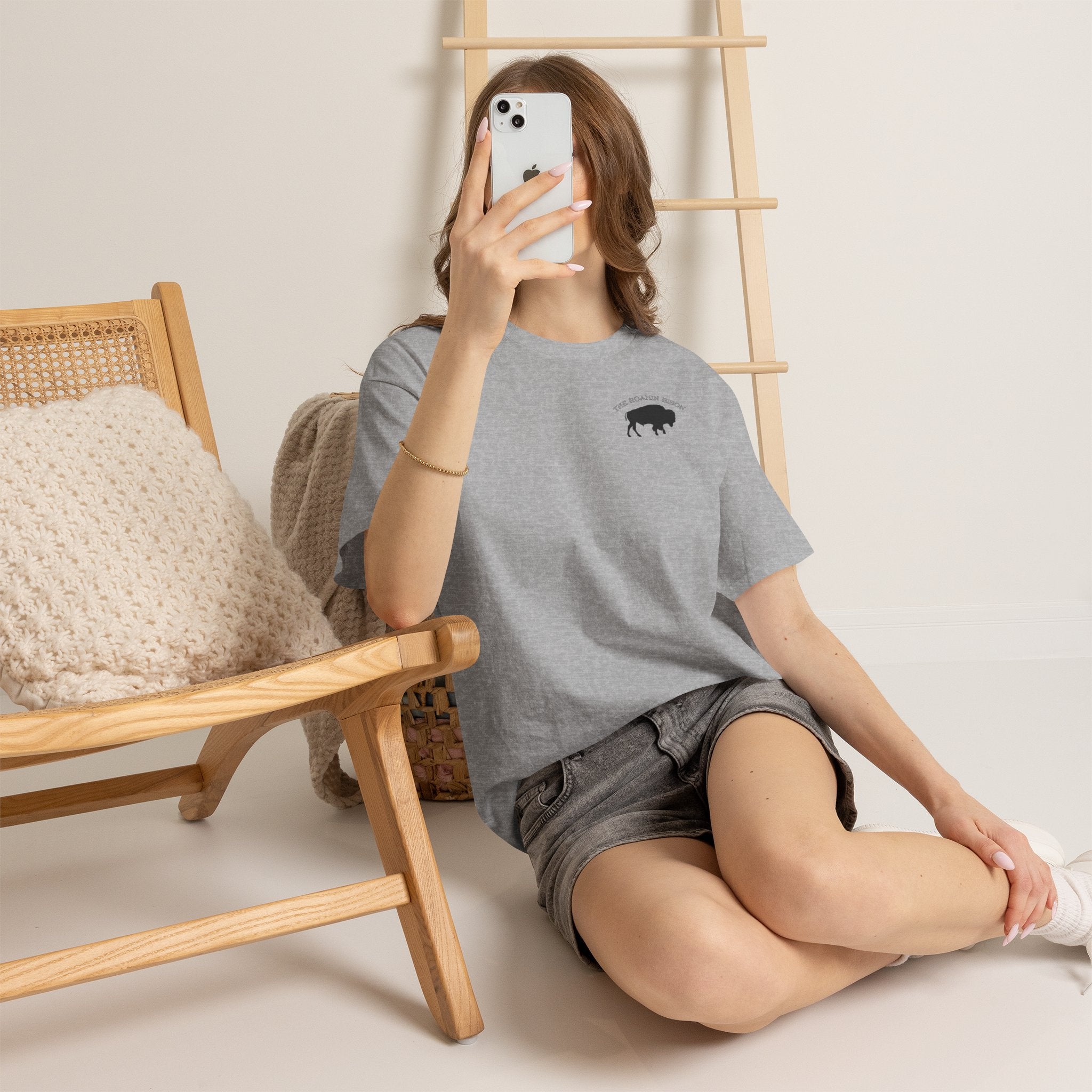 Roamin' Bison Graphic Tee — Vintage Western Bison Shirt