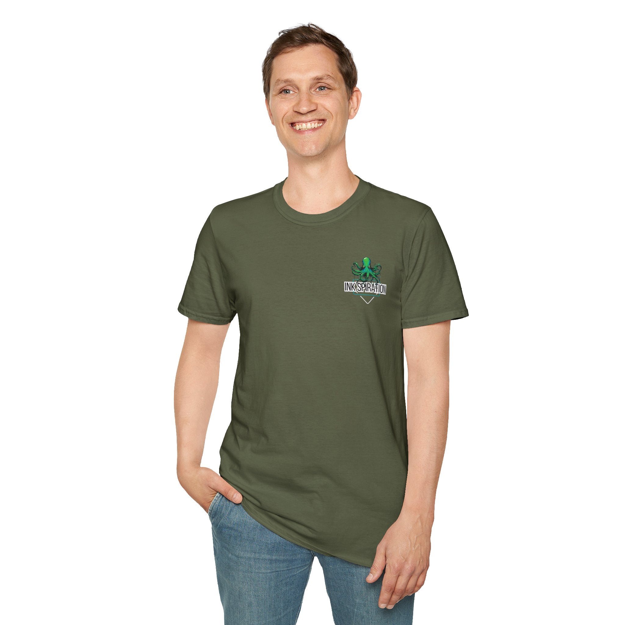 Inkspiration T-Shirt — Small Chest Logo, Artist & Tattoo Lover Tee