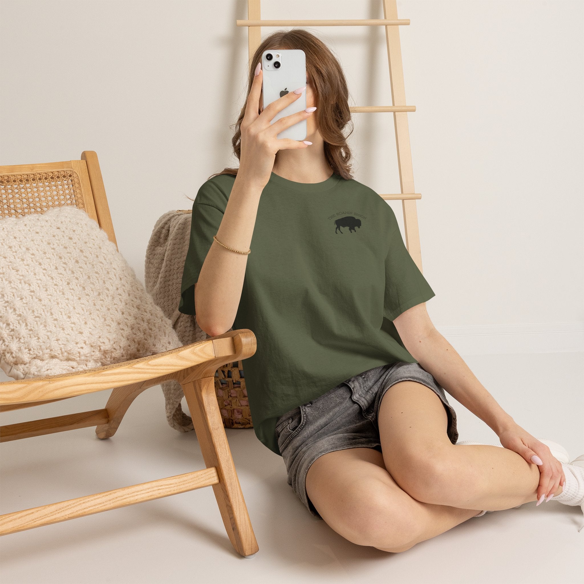 Roamin' Bison Graphic Tee — Vintage Western Bison Shirt