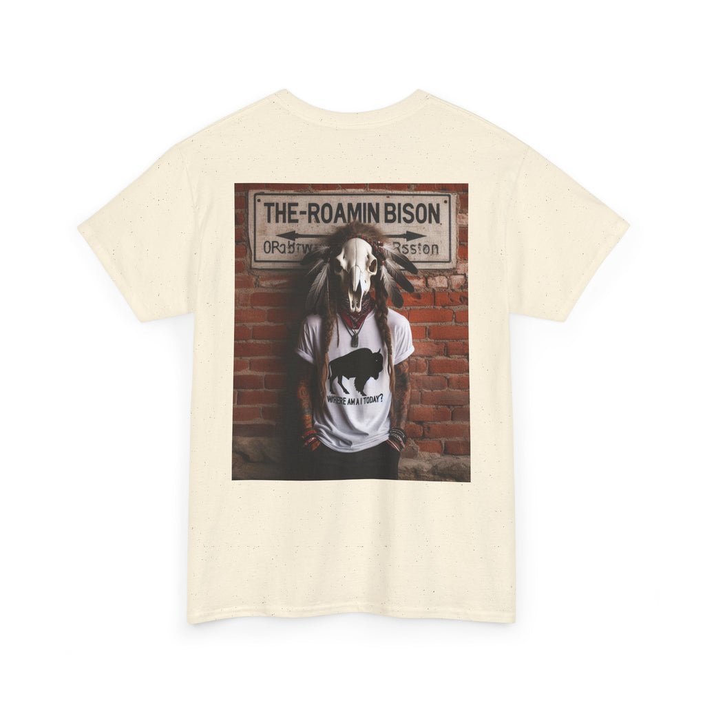 Roamin' Bison Graphic Tee — Vintage Western Bison Shirt