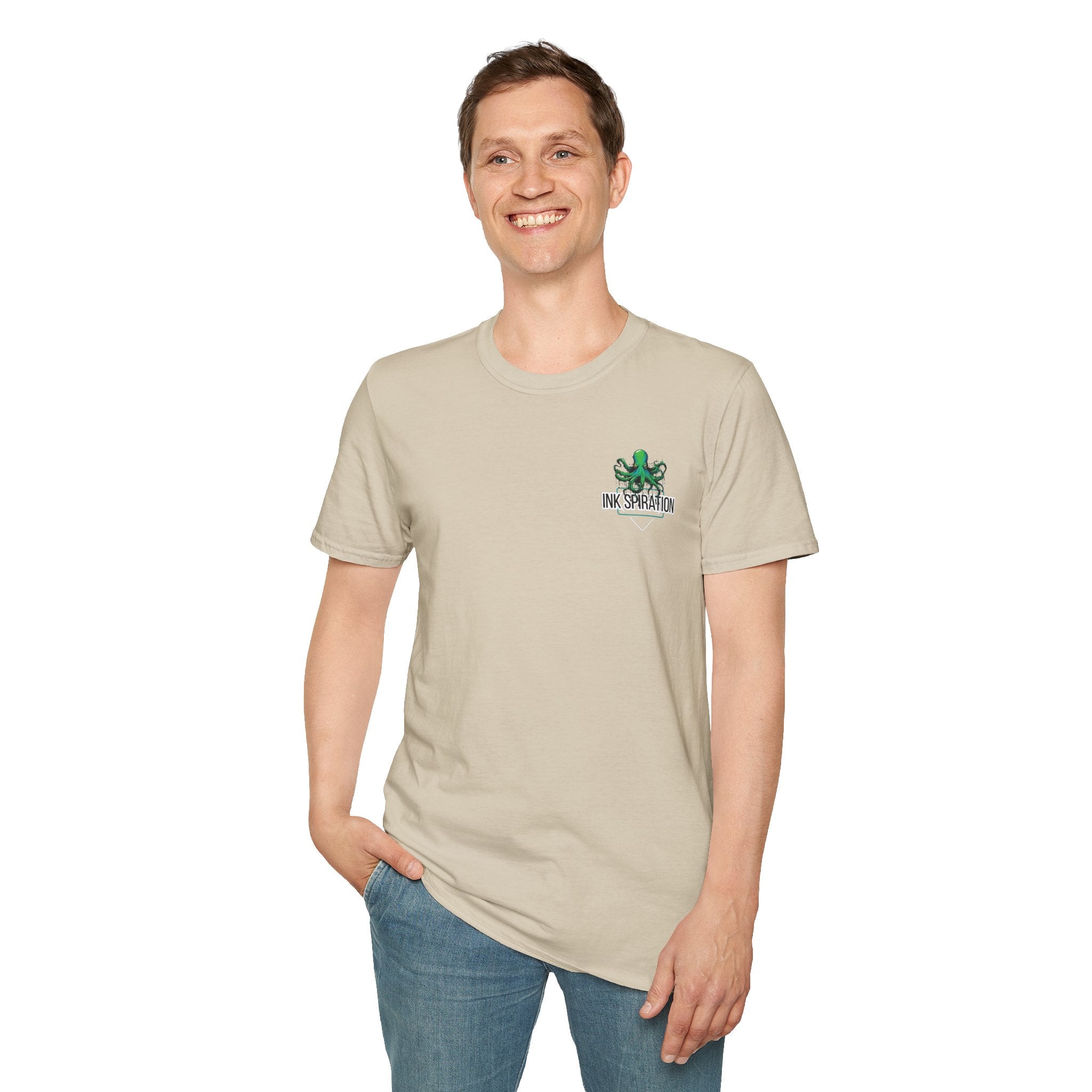 Inkspiration T-Shirt — Small Chest Logo, Artist & Tattoo Lover Tee