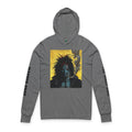 Inkspiration Collection, Goth Rock, LOBO, Hooded Long Sleeve Tee — The Main Man Portrait Graphic
