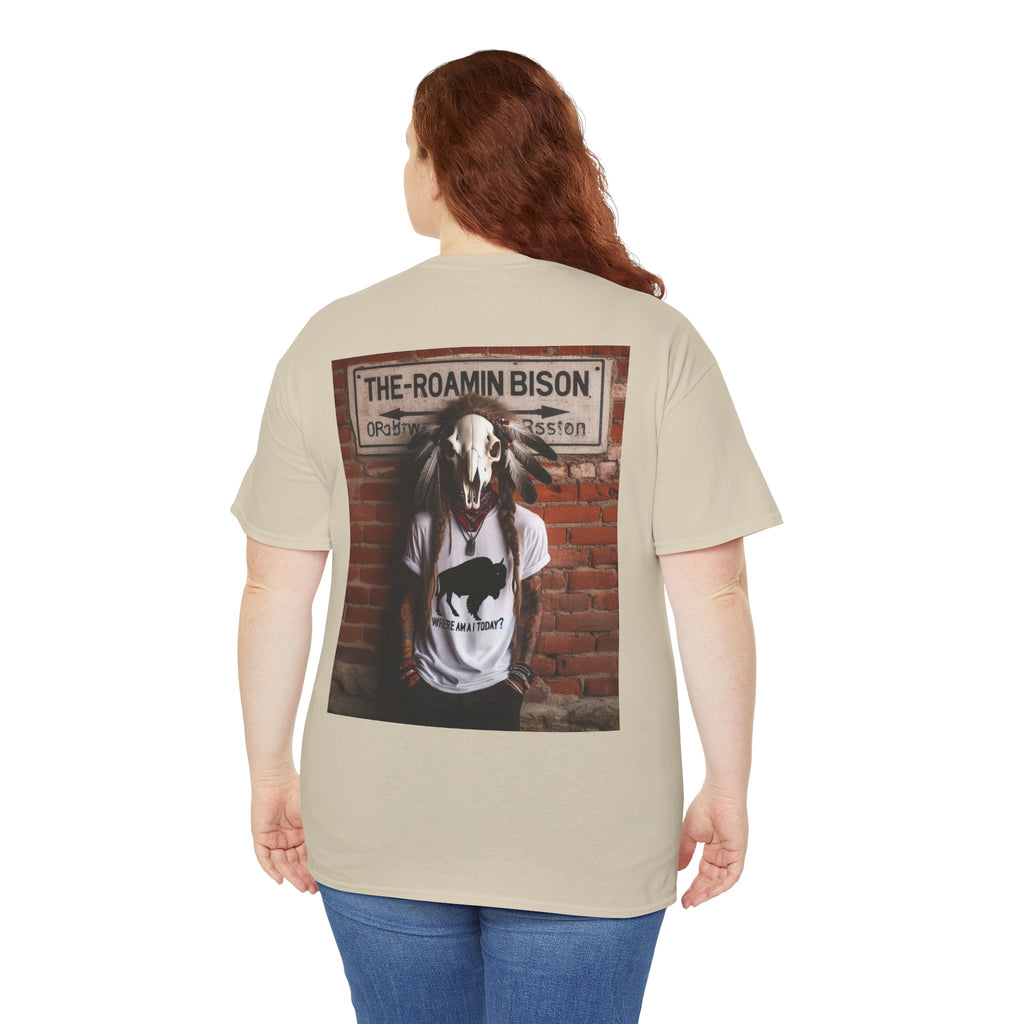 Roamin' Bison Graphic Tee — Vintage Western Bison Shirt