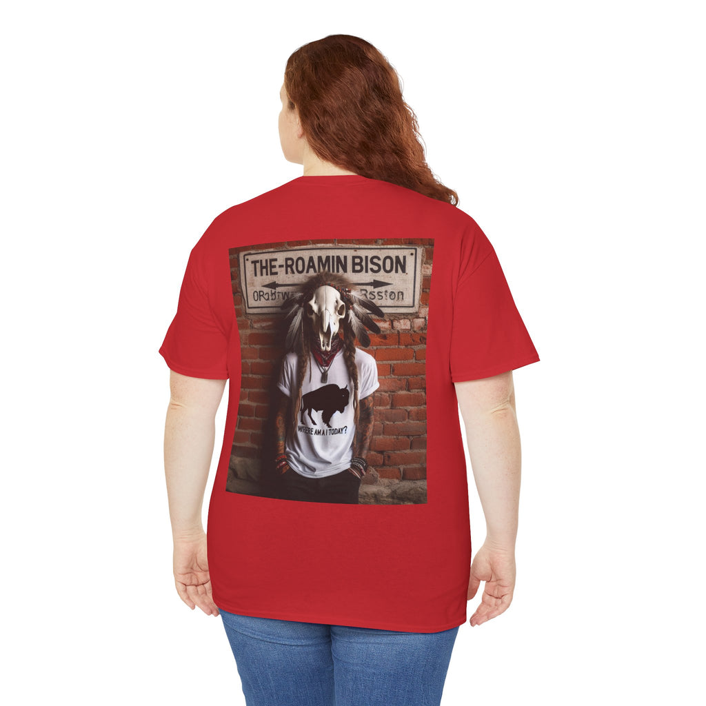 Roamin' Bison Graphic Tee — Vintage Western Bison Shirt