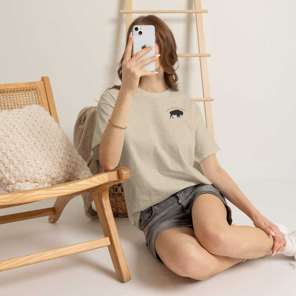 Roamin' Bison Graphic Tee — Vintage Western Bison Shirt