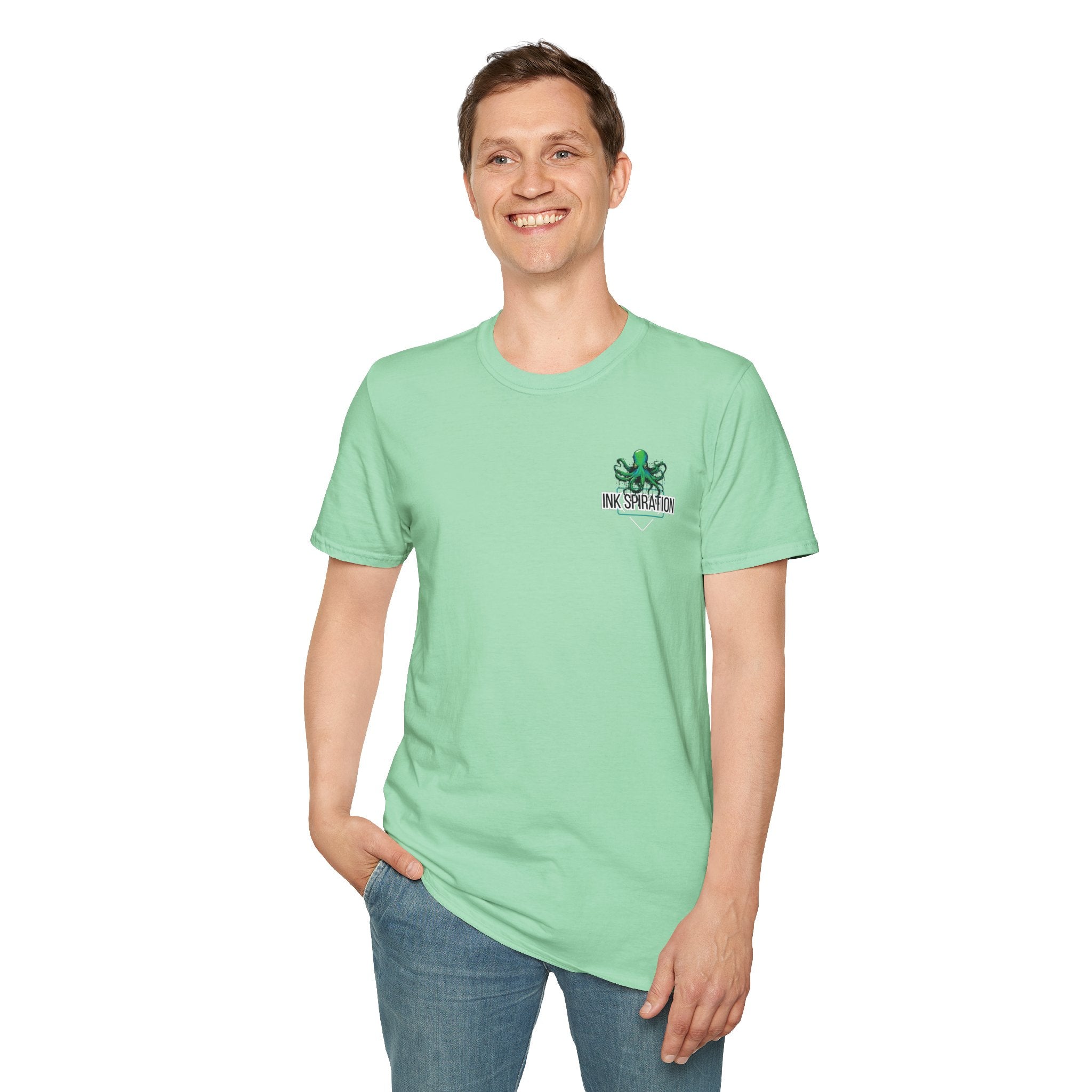 Inkspiration T-Shirt — Small Chest Logo, Artist & Tattoo Lover Tee