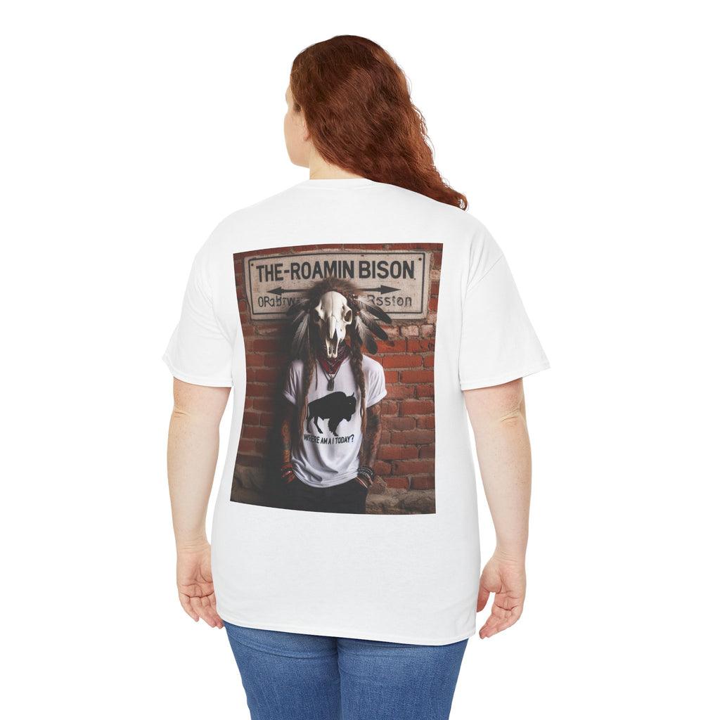 Roamin' Bison Graphic Tee — Vintage Western Bison Shirt
